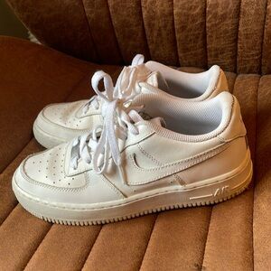 White Nike Air Force Ones